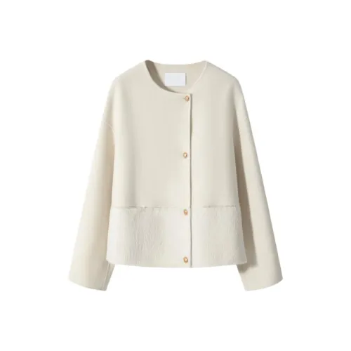 MOSIIMORII Пальто Женское Фарфорово-белое