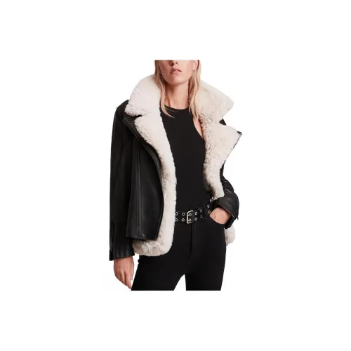 ALLSAINTS Черные Женские Кожаные Куртки