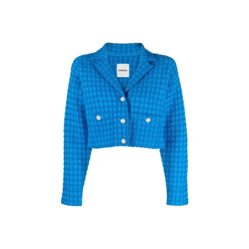 SANDRO Blue Женское короткое пальто