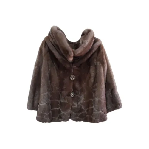 FENDI Коричневый Женские меховые изделия