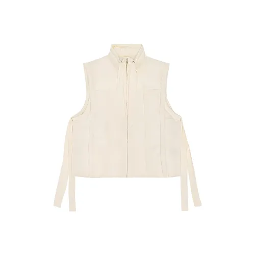 GANNI Экрю Женские Жилеты