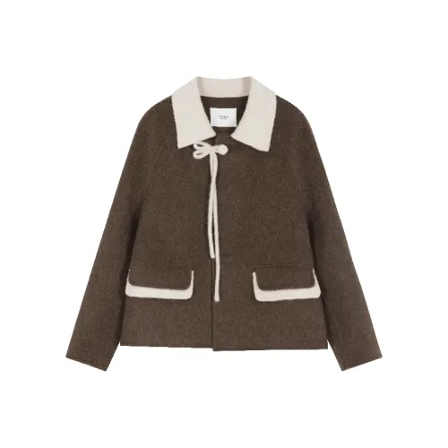 Mo Han Yi Mei Куртка Женская Масляный Каштановый Коричневый