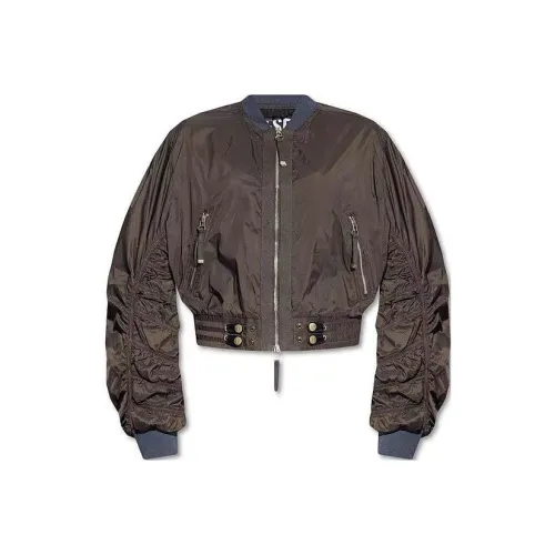 DIESEL Cropped Coat Women's Green DIESEL Укороченное пальто женское зеленое