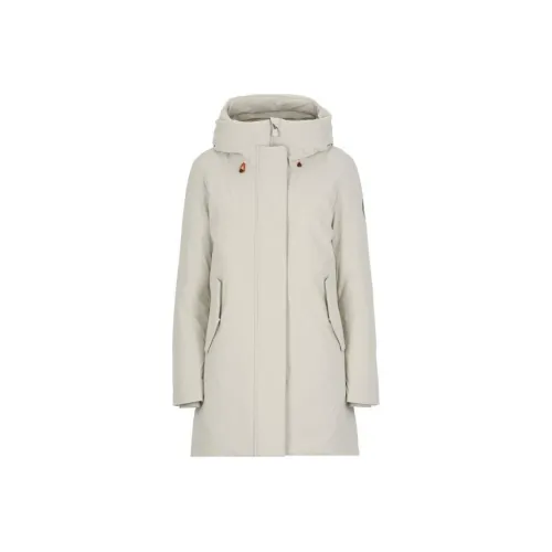 SAVE THE DUCK Пальто Женское Сливочного цвета