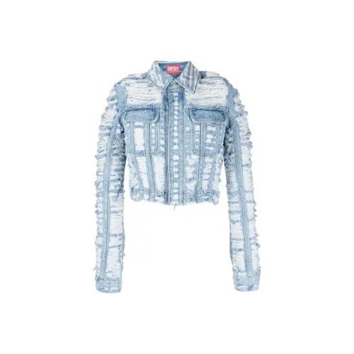 DIESEL Синие Женские Джинсовые Куртки