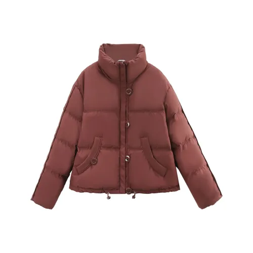 A paradise for awakening Пуховик Женские Бордовый