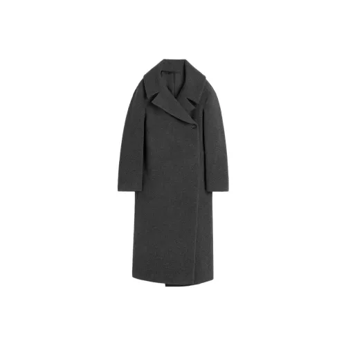 TOTEME FW23 Пальто Женское Темный Фотиния Серый