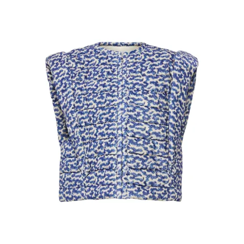ISABEL MARANT ETOILE Синий/бежевый Женские жилеты