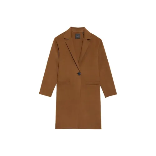 Theory Рыжевато-коричневое женское пальто