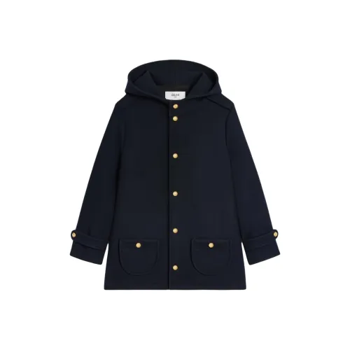 CELINE SS25 Пальто Женское Морской Синий