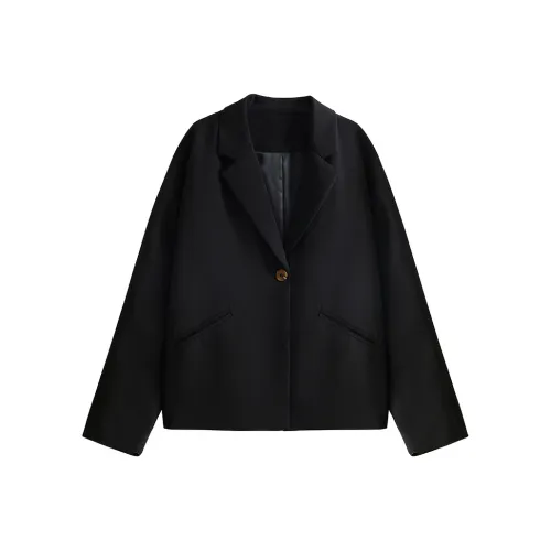 She Enjoys Cropped Jacket Women's Black