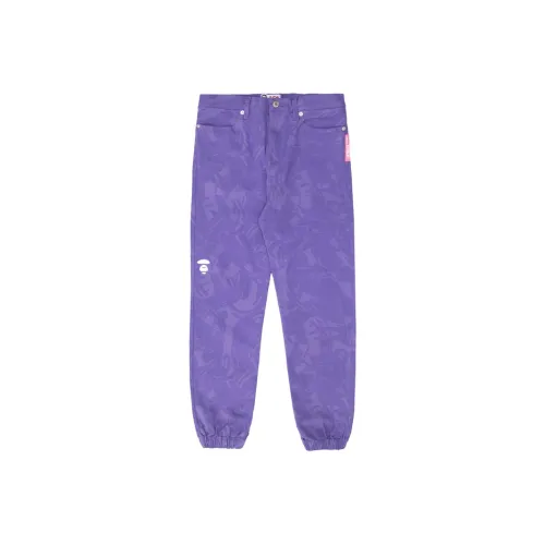 Aape FW22 Повседневные брюки Женские Фиолетовый