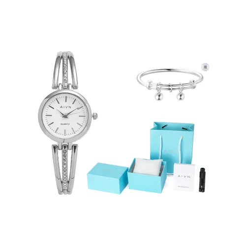 AIVN Тонкий ремешок Small Round Watch для студентов модная одежда кварцевый механизм ремешок из сплава женские часы