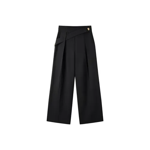 TKY SHOP Черные Женские Повседневные Брюки