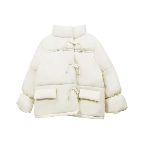 MISS VIGOR Хлопковый пуховик женский цвет экрю