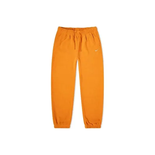 NIKE Апельсиновые Женские Вязаные Тренировочные Брюки