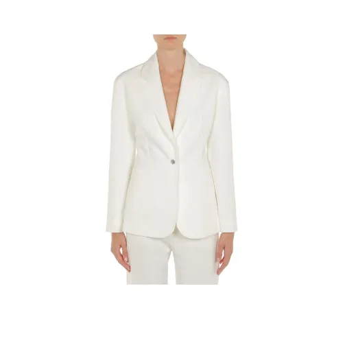 MOSCHINO SS24 Бизнес Костюм Пальто Женское Белое