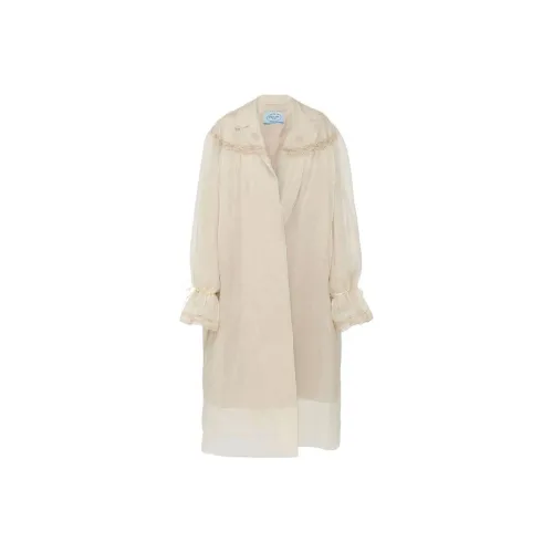 PRADA SS23 Тренчкот Женский Бежевый