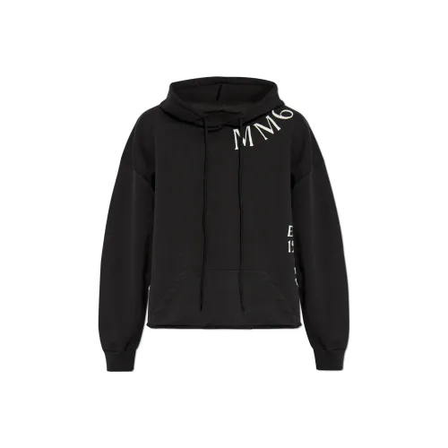 MM6 Maison Margiela совместный бренд Свитшот Женские Выстиранный Черный