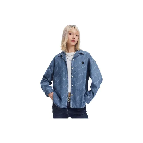 Lee совместный бренд модель Деним Куртка Женская Светло-синяя