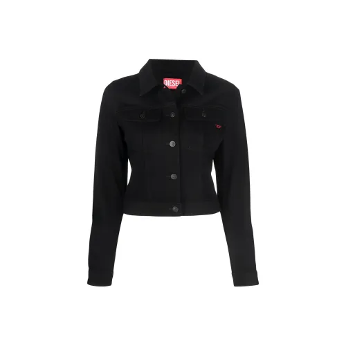 DIESEL Черные Женские Джинсовые Куртки