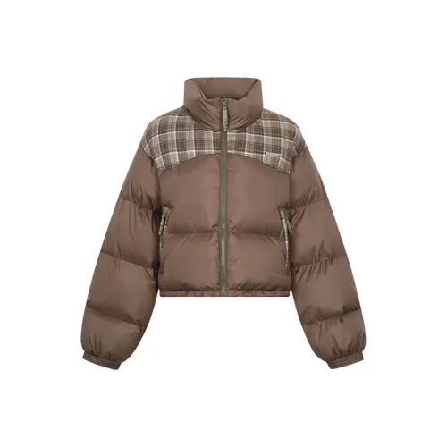 ASW ONLINE Светло-коричневый Женские объемные куртки (пуфы)