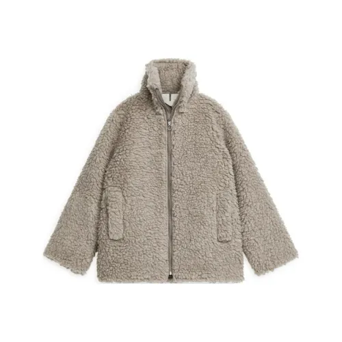 ARKET Темно-бежевые женские бархатные куртки