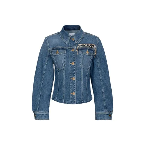PINKO Синие Женские Джинсовые Куртки