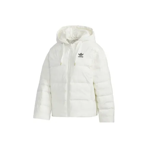 adidas originals Нефритовый белый Женские Объемные куртки (пуфы)