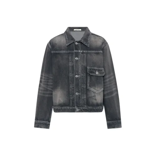 MEIYANG Denim Jacket Women's Dark Gray