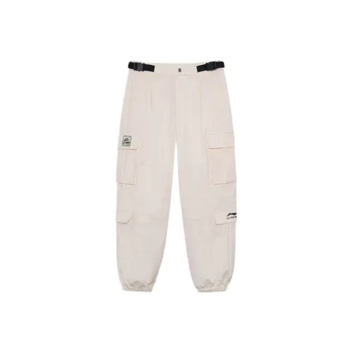 LINING Китай Li NING Экрю Женские Повседневные Брюки