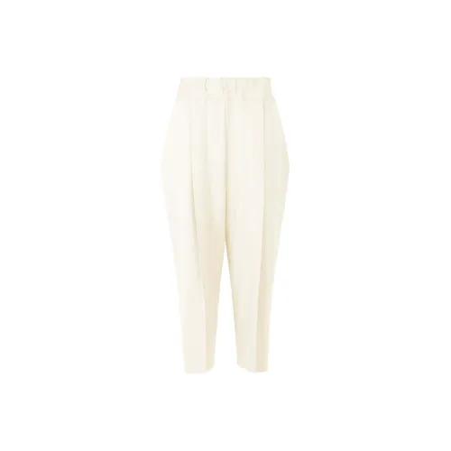 ISSEY MIYAKE SS24 Повседневные брюки Женские Морозный белый