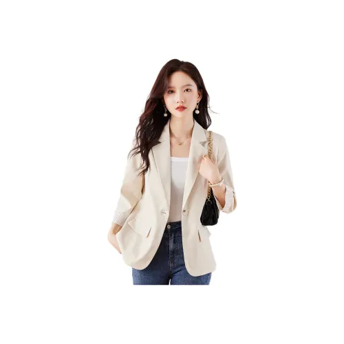 BALENO Повседневный Casual Commute Однотонный Petite 3 4 рукав Пальто MID Длина (длина) Loose Fit Тонкий Длинный рукав