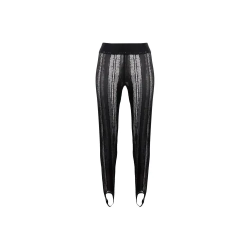 GANNI Черные Женские Леггинсы