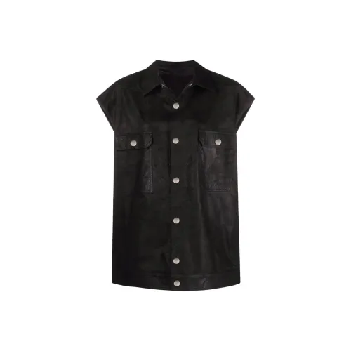 RICK OWENS Черные Женские Жилеты