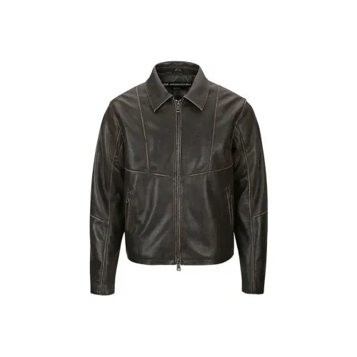 ANDERSSON BELL Collaboration Кожа Куртка Женская Коричневая