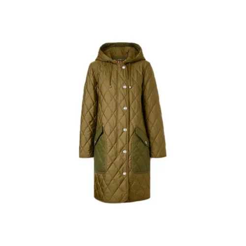 Burberry Пальто Женское Армейский Зеленый