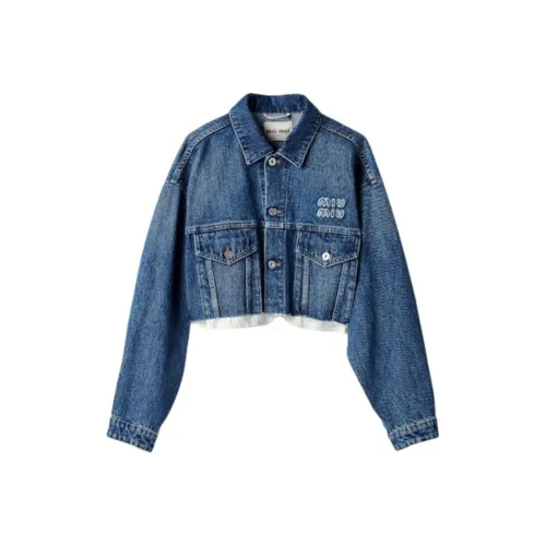 MIU MIU Denim Jacket Women's Blue