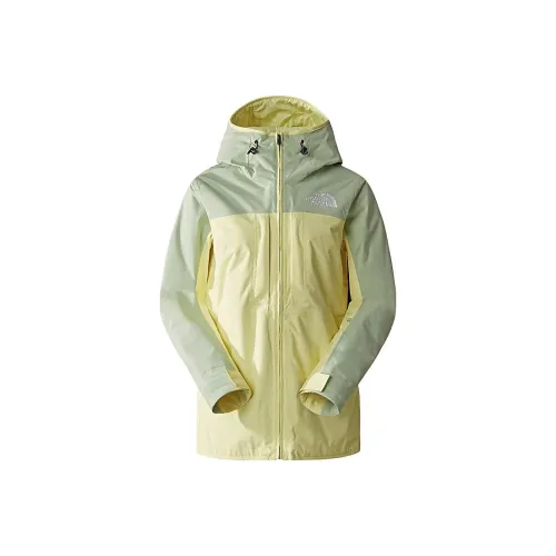 The North Face Водонепроницаемый Ветрозащитный и Водоотталкивающая ветровка Женская Желто-зеленая