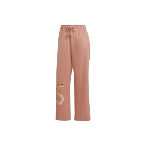 Adidas Розовые Женские Вязаные Тренировочные Брюки