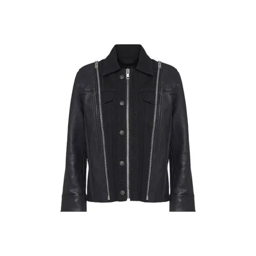 DIESEL Черные Женские Кожаные Куртки