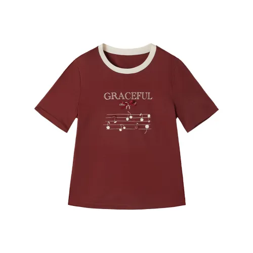 XIANGYING Красные Женские Футболки