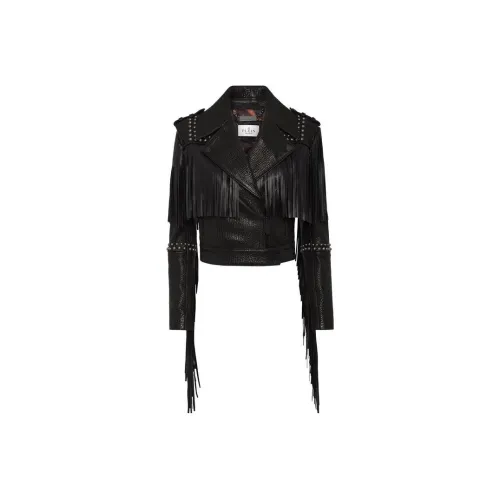 PHILIPP PLEIN Черные Женские Кожаные Куртки