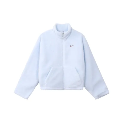 NIKE Фиолетово-синие Женские Бархатные Куртки