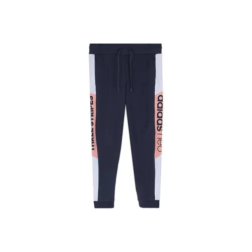 ADIDAS NEO Темно-синие Женские Вязаные Тренировочные Брюки