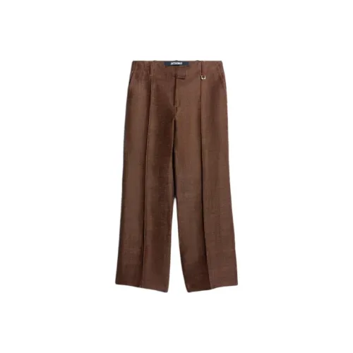 Jacquemus Темно-кофейные Женские Повседневные Брюки
