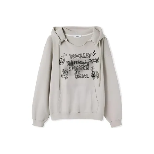 TOOOLAZY Свитшот Женский Светло-Серый