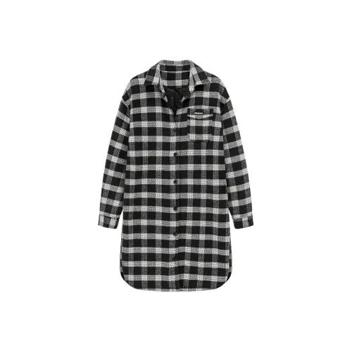 CHUU Куртка Женская Черно-Белая Клетка