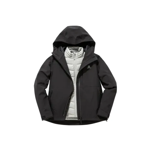 Salomon Advancedskin Женские Ветровки Черного Цвета