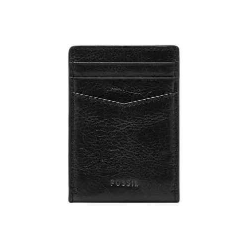 FOSSIL Кожа Картхолдер Женские Черный